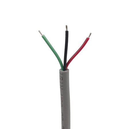 REMINGTON INDUSTRIES 22 AWG 3 Conductor CMG Communication Cable, 300V, Unshielded, 250 ft Length CMG2203-250